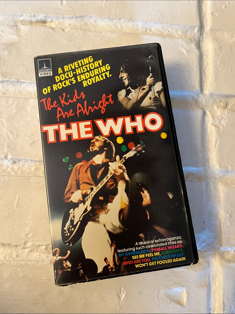 VHS “The Kids Are Alright” The Who, 111 minutes